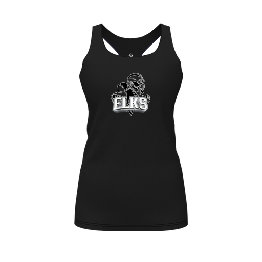 [FT0TRBBK-FYS-LOGO2] Decker Racerback Tank Top (Female Youth S, Black, Logo 2)