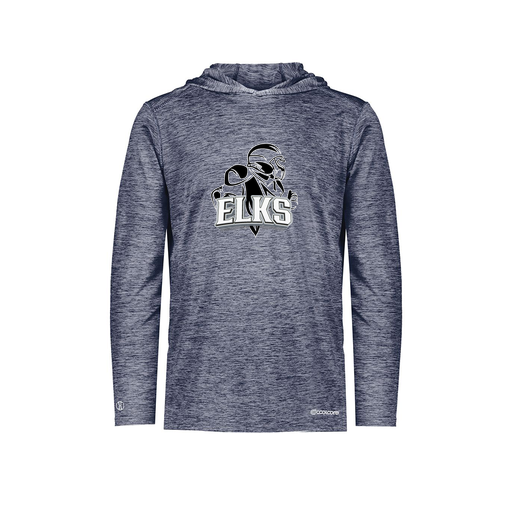 [FOLHCGNV-YS-LOGO2] Decker Youth Charge Hoodie (Youth S, Navy, Logo 2)