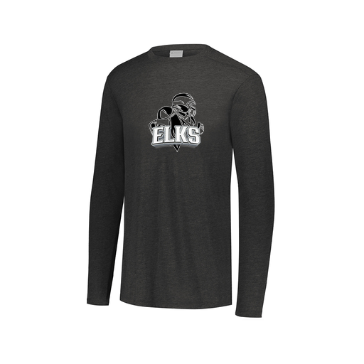 [FTLCUBBK-AXS-LOGO2] Decker Men's Tri-Blend T-Shirt - Long Sleeve (Adult XS, Black, Logo 2)