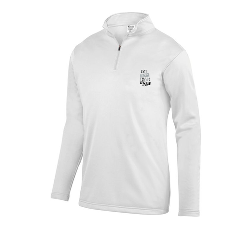[FOLQFFWH-AS-LOGO3] Decker Men's FlexFleece 1/4 Zip (Adult S, White, Logo 3)
